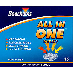 Beechams : Beechams All In One Tablets  16 16's